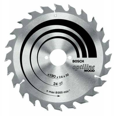 PIŁA TARCZOWA BOSCH OPTILINE 190x2,6x20/16 Z24  2608640612