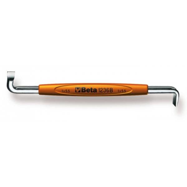 WKRĘTAK BETA KĄTOWY WYGIĘTY PŁASKI 1x5,5 mm     1236B/1X5,5