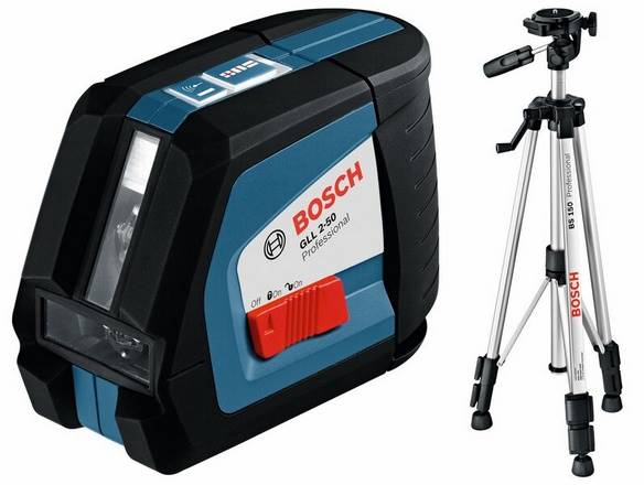 LASER KRZYŻOWY BOSCH GLL2-50+LR2+BM1+BS15   L-BOX