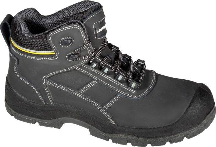 BUTY ROBOCZE LAHTI NUBUK CZARNO-ŻÓŁTE S3 SRC 47  L3011347