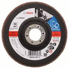 TARCZA DYSK LISTKOWY LAMELKA BOSCH BEST METAL płas.125 P80  2608607328