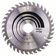 PIŁA TARCZOWA BOSCH OPTILINE 165x2,6x30/20 Z36  2608640603