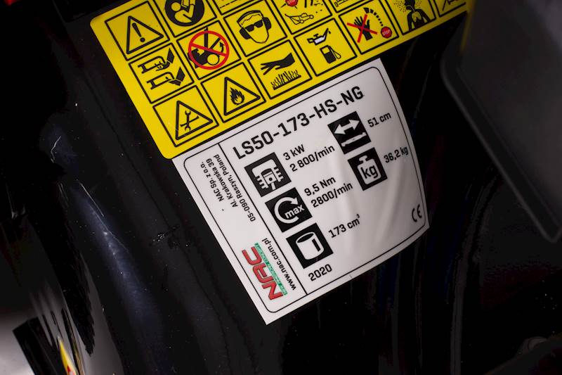 KOSIARKA SPALINOWA NAC   LS50-173-HS-NG   NAPĘD   3KW    4KM    51cm