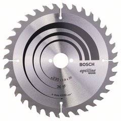 PIŁA TARCZOWA BOSCH OPTILINE 230x2,8x30 Z36 2608640628
