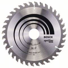 PIŁA TARCZOWA BOSCH OPTILINE 184x2,6x30 Z36 2608640611
