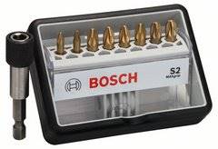 ROBUST BITY PZ1-PZ3+UCHWYT 9EL. MAX GRIP  BOSCH  2607002575