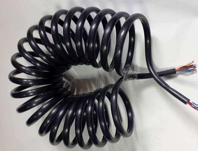 PRZEWÓD ELEKTR.SPIRALNY 24V 5.5 M 7-ŻYŁ BEZ WTYK