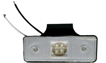 LAMPA OBRYSOWA BIAŁA LED, 4-LED     