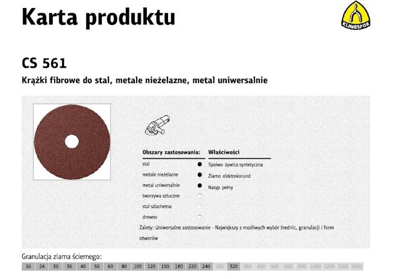 PAPIER ŚCIERNY-KRĄŻEK 125 '24'MM