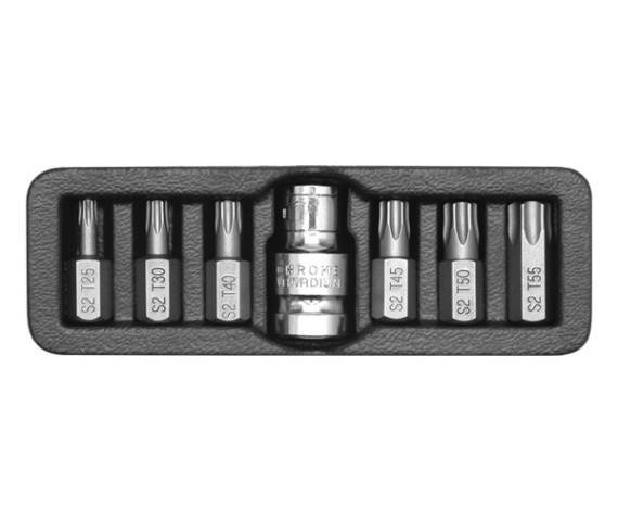 KOŃCÓWKI TORX 7 cz. + ADAPTER