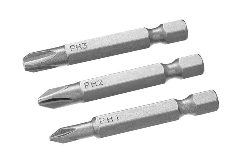 KOŃCÓWKI KPL. 3 szt. PH1 PH2 PH3 IRWIN, 50 mm