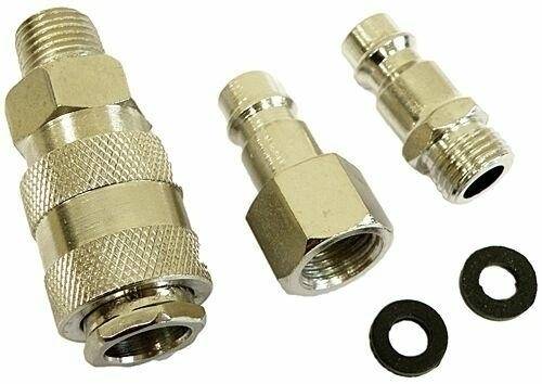 SZYBKOZŁĄCZA PNEUMATYCZNE, ZESTAW 3 szt. 1/4"