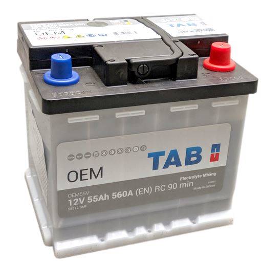 AKUMULATOR 12V/55AH TAB