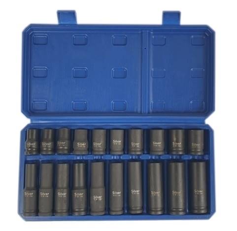 KLUCZE NASADOWE UDAROWE 23 SZT. 1/2"  KPL. GRZECH
