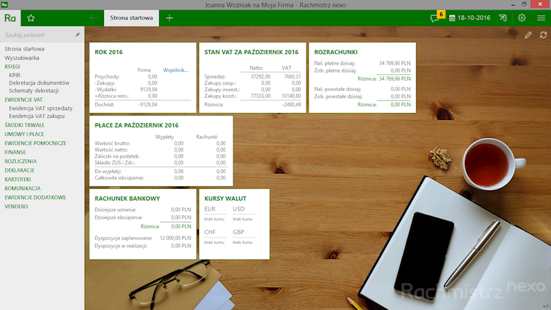 PROGRAM RACHMISTRZ NEXO 1 STANOWISKO