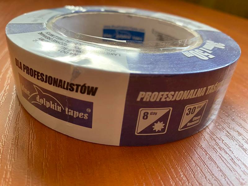 Taśma malarska papierowa 38mmx50m niebieska BD