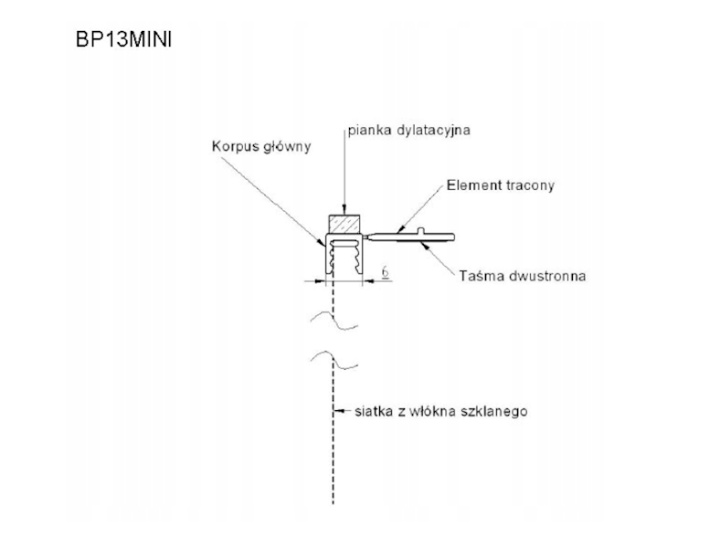 BP13 Listwa przyokienna 6/3 MINI U+S c.orzech 2,5m