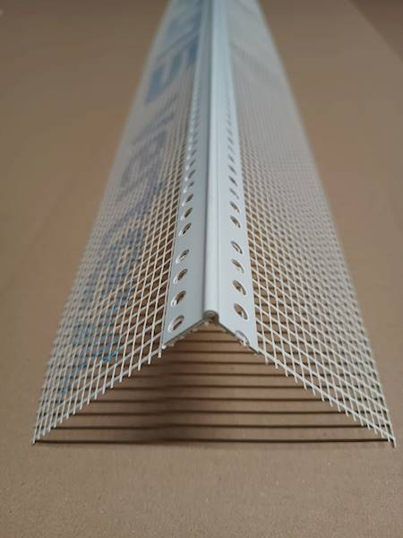 Profil PVC odwrotny z siatka 10x10cm Vertex 2,5m