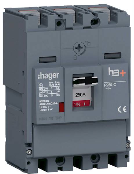 MCCB rozłącznik mocy h3+ P250 3P 250A
