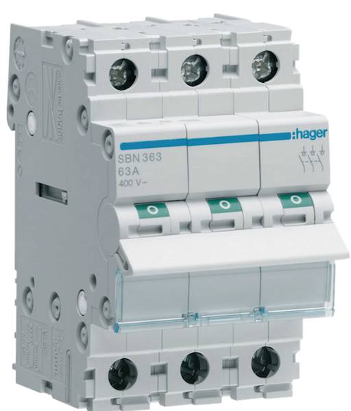 Modułowy rozłącznik izolacyjny 3P 63A 400VAC