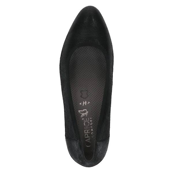CAPRICE 9-22308-41-010 CZARNY reptile • Rozm. D.: 36