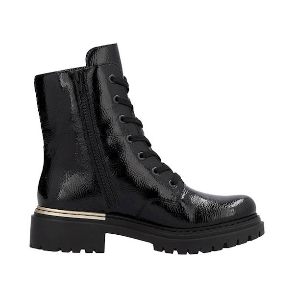 RIEKER 72607-00 CZARNY- ZŁOTY • Rozm. D.: 37