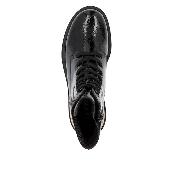 RIEKER 72607-00 CZARNY- ZŁOTY • Rozm. D.: 38