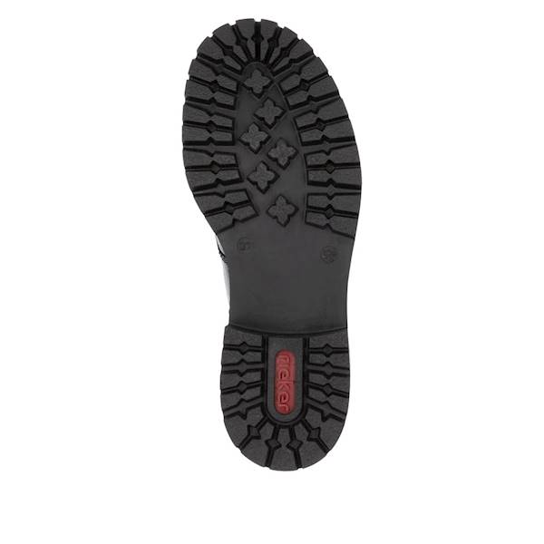 RIEKER 72607-00 CZARNY- ZŁOTY • Rozm. D.: 38