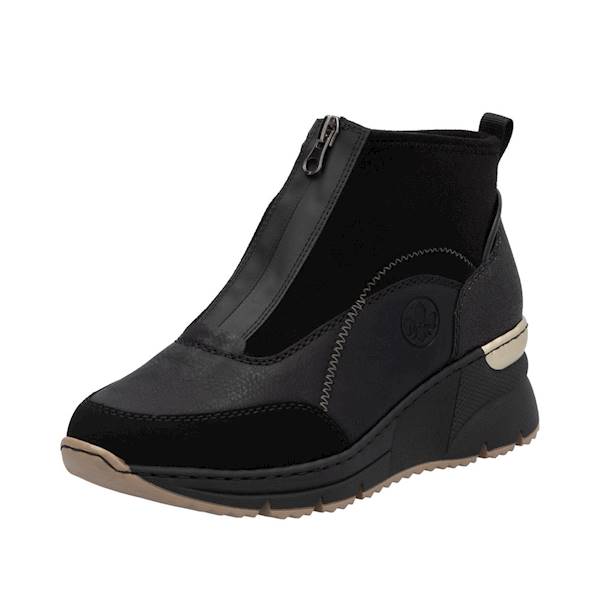 RIEKER N6361-00 CZARNY MIX • Rozm. D.: 39