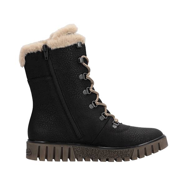 RIEKER Y3424-00 CZARNO BEŻOWE • Rozm. D.: 38