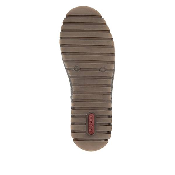 RIEKER Y3424-00 CZARNO BEŻOWE • Rozm. D.: 40