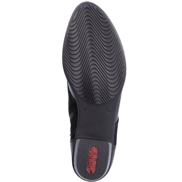 RIEKER Y0740-00 CZARNY LAC • Rozm. D.: 37