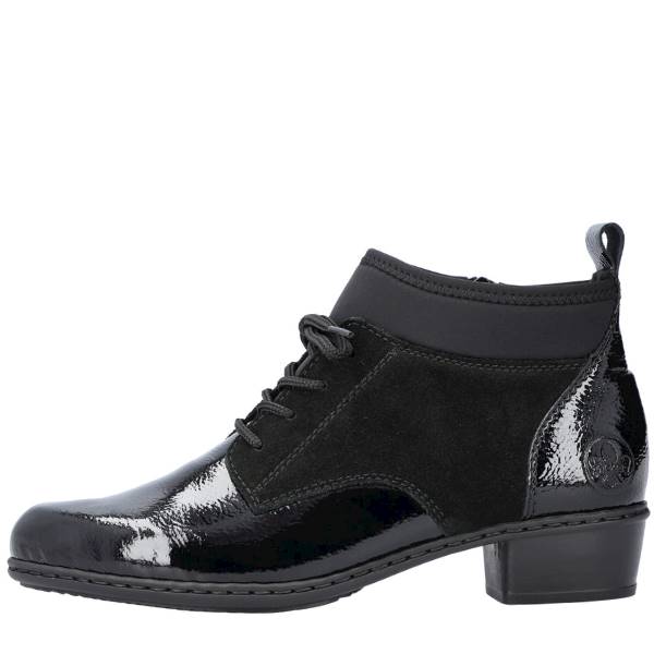 RIEKER Y0740-00 CZARNY LAC • Rozm. D.: 37