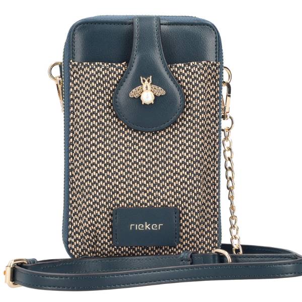 RIEKER H1660-92 ETUI NA TELEFON CZARNO- BEŻOWY