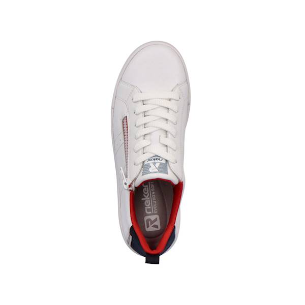RIEKER sneakersy 41906-80 BIAŁY + MIX • Rozm. D.: 36