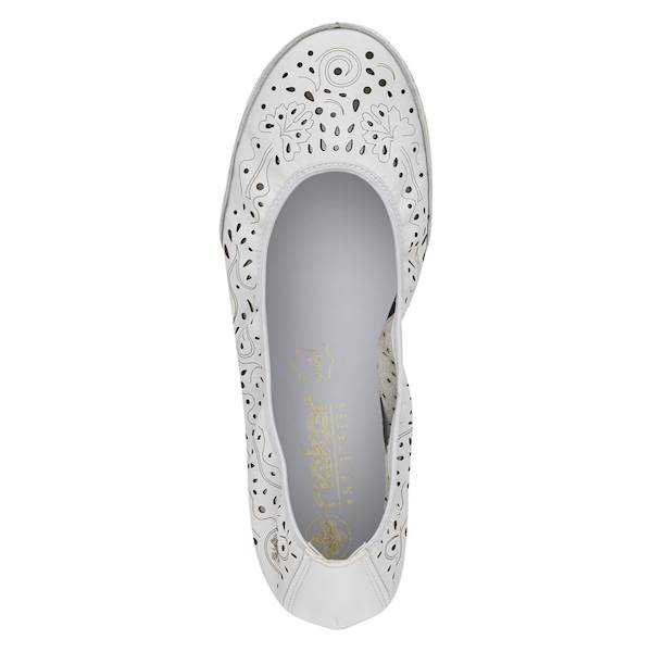 RIEKER ballerina 41460-80 BIAŁA  • Rozm. D.: 41