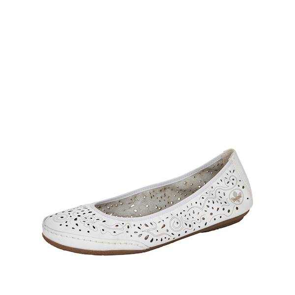 RIEKER ballerina 41460-80 BIAŁA  • Rozm. D.: 41
