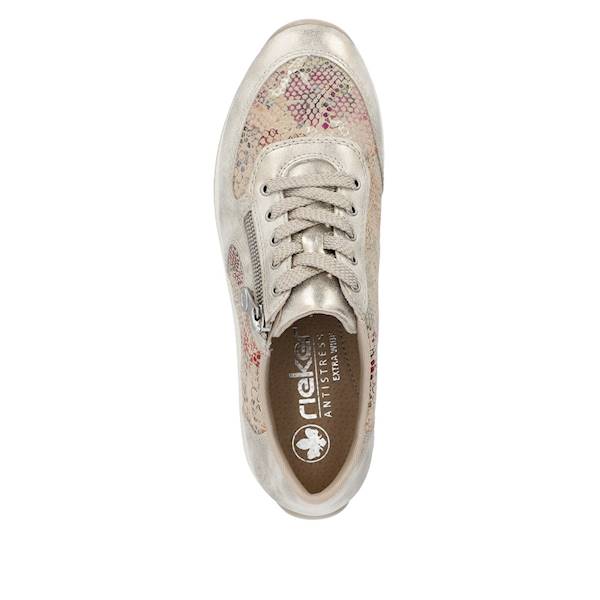 RIEKER SNEAKERSY N1112-91 BEŻ MULTI  • Rozm. D.: 39
