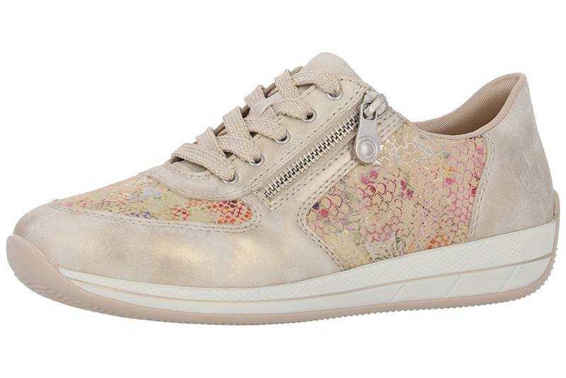 RIEKER SNEAKERSY N1112-91 BEŻ MULTI  • Rozm. D.: 39