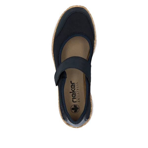RIEKER  BALERINY N42B0-14 GRANATOWE • Rozm. D.: 36