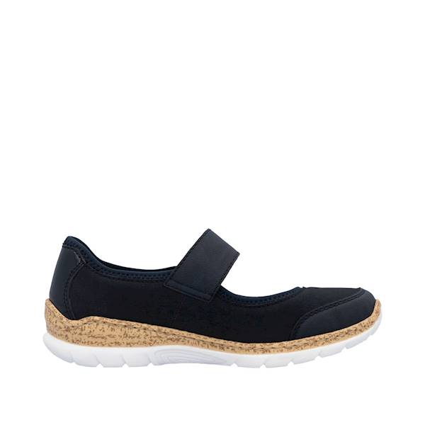 RIEKER  BALERINY N42B0-14 GRANATOWE • Rozm. D.: 36