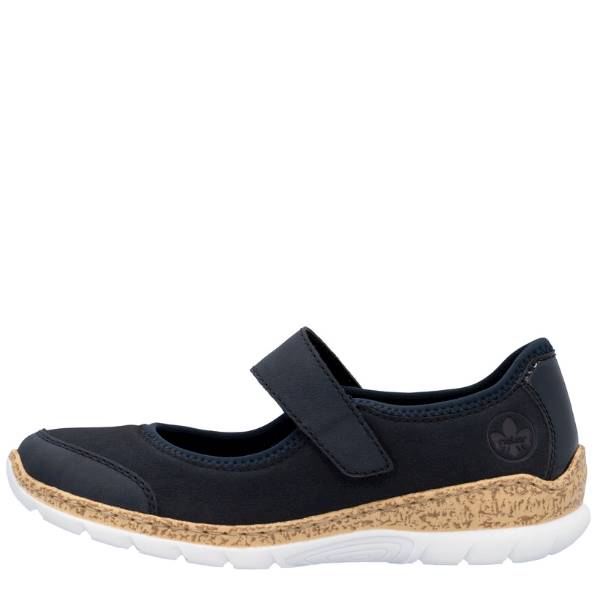 RIEKER  BALERINY N42B0-14 GRANATOWE