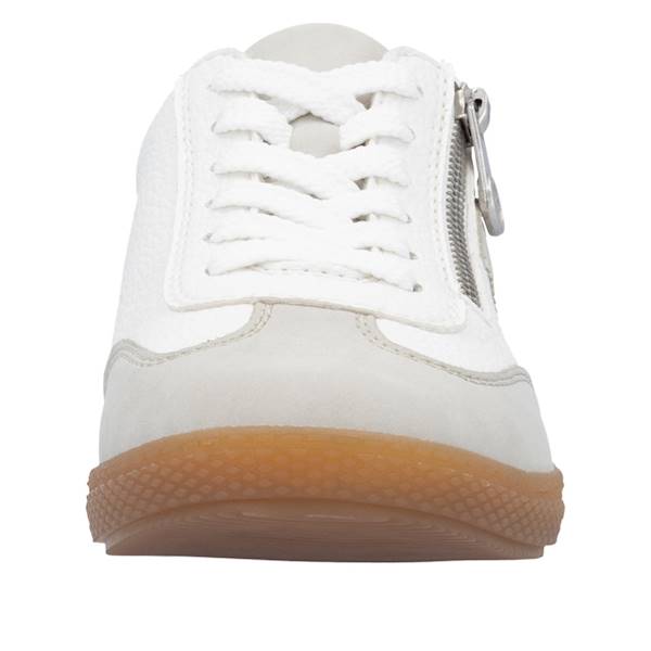RIEKER SNEAKERSY L9700-80 BIAŁO SZARE  • Rozm. D.: 38