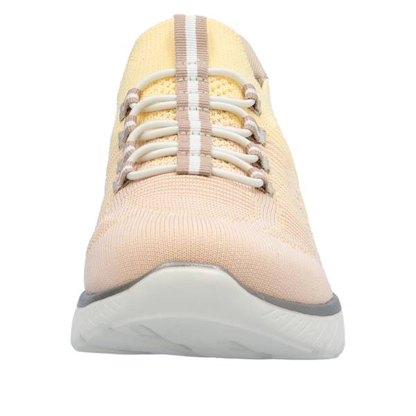 RIEKER SNEAKERSY M5066-68 RÓŻOWO ŻÓŁTE  • Rozm. D.: 37
