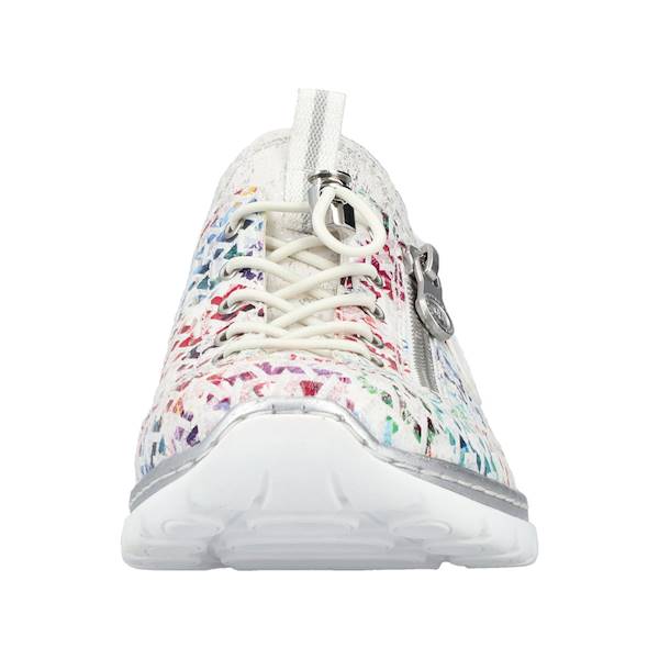 RIEKER SNEAKERSY L3252-90 BIAŁO KOLOROWE • Rozm. D.: 40