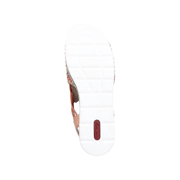 RIEKER sandały V1241-90 BRZOSKWINIOWY MIX • Rozm. D.: 37