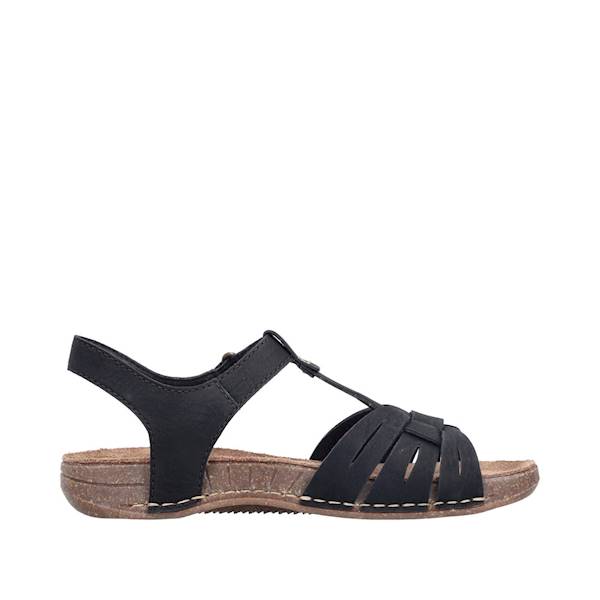 RIEKER sandały 61461-00 czarne • Rozm. D.: 39