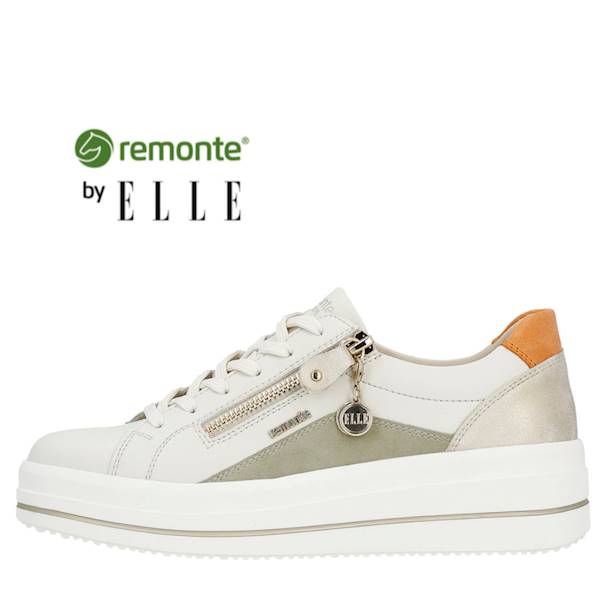 REMONTE D1C01-81 BIAŁO SZAŁWIOWO POMARAŃCZOWYE SNEAKERSY