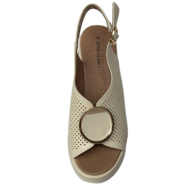 SOKOLSKI SANDAŁY TS L25-248 BEŻ • Rozm. D.: 40