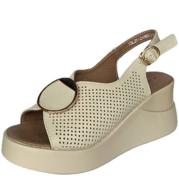 SOKOLSKI SANDAŁY TS L25-248 BEŻ • Rozm. D.: 40